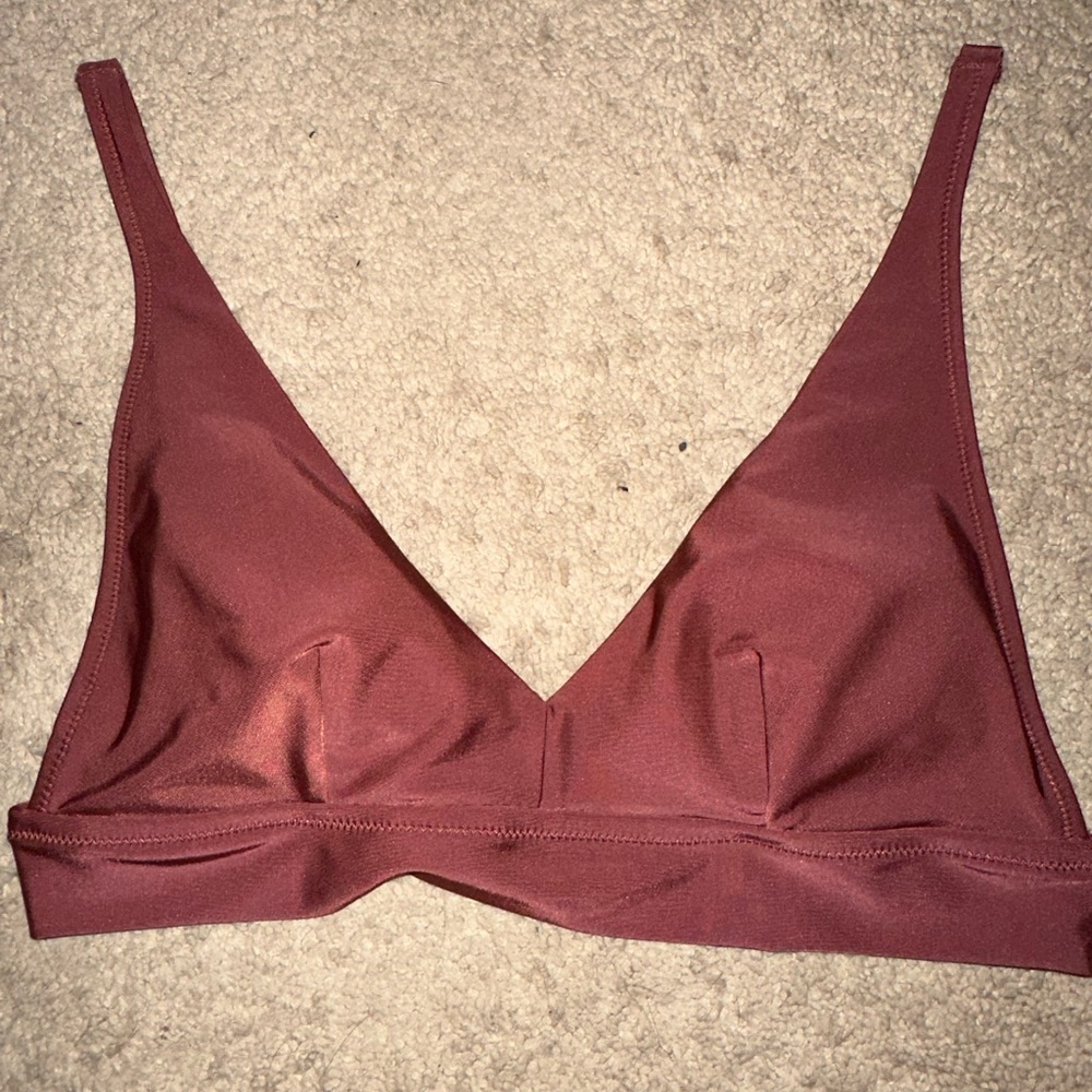 Bikini Top Aerie Maroon